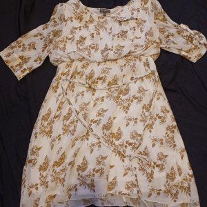 Plus Size Mid Floral Dress